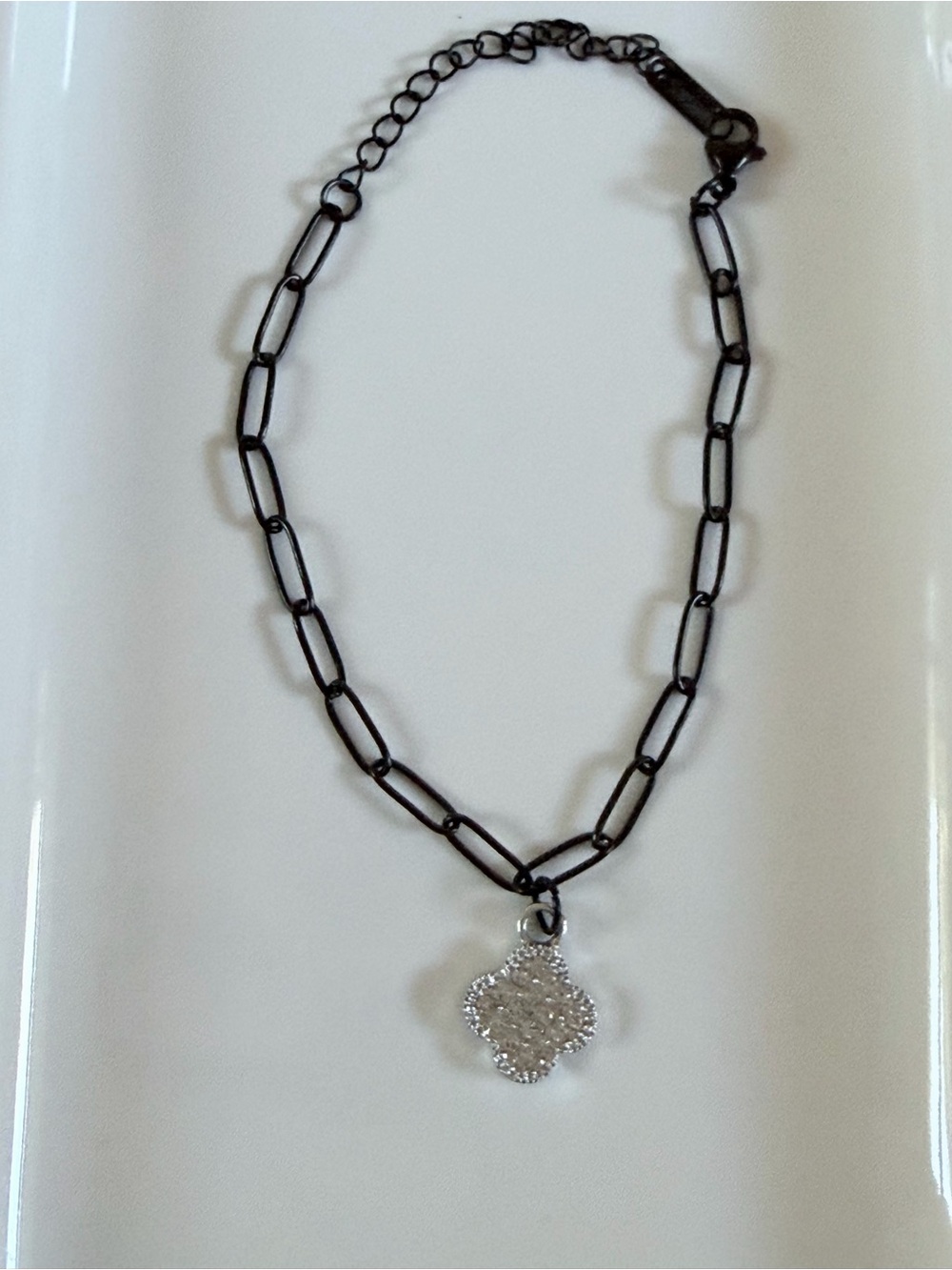 BRACELET with Silver Clover Dangle Charm